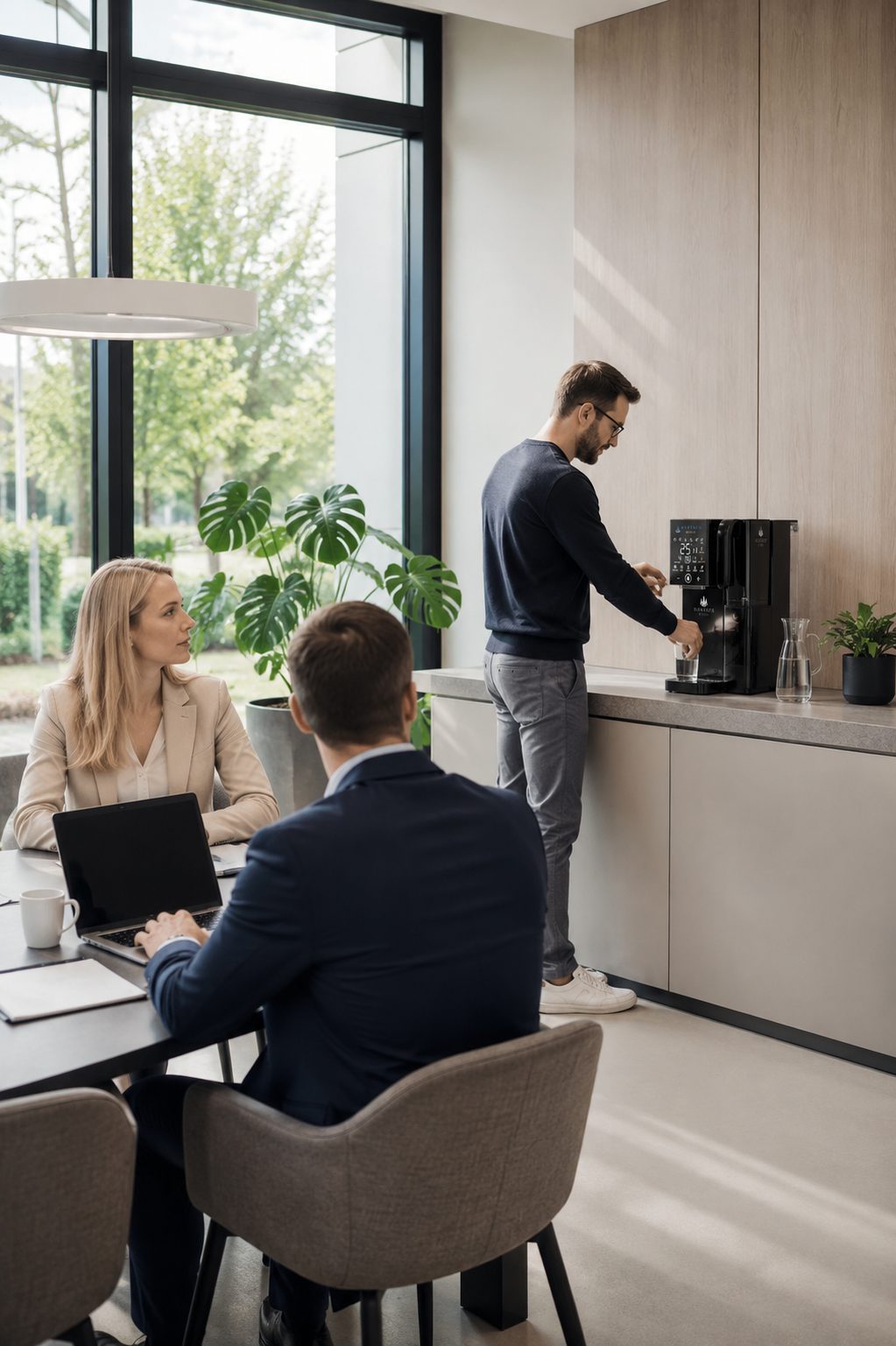 Modernes Büro mit Wasserspender