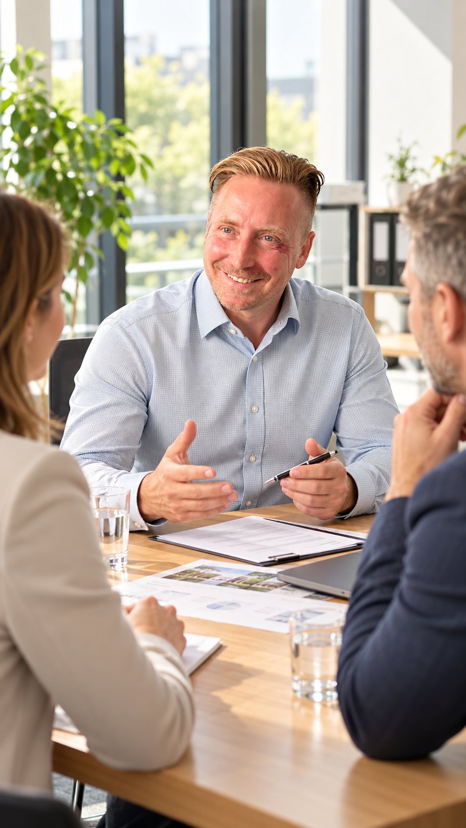 André im Beratungsgespräch mit Kunden