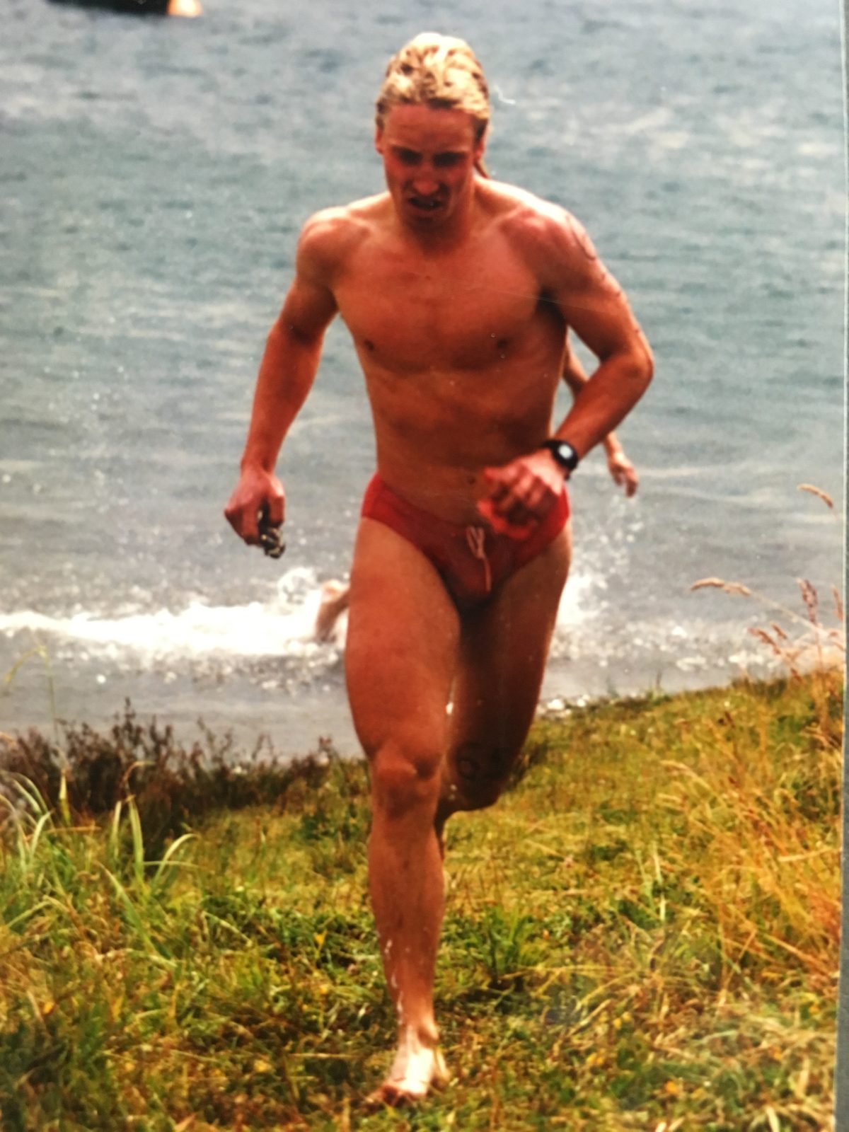 André Eberwein beim Leipziger Triathlon 1990
